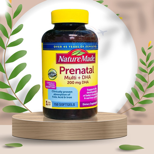 Review viên uống Nature Made Prenatal Multi DHA 