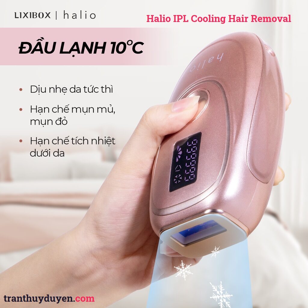 Máy triệt lông Halio IPL cooling có đầu làm lạnh