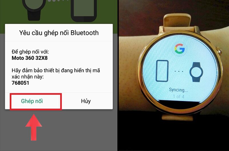 Ghép nối smartwatch với smartphone
