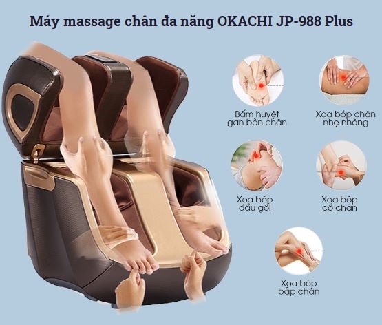 máy massage chân đa năng OKACHI JP-988 Plus