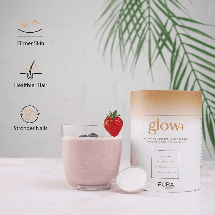 Review bột uống collagen Glow + Pura